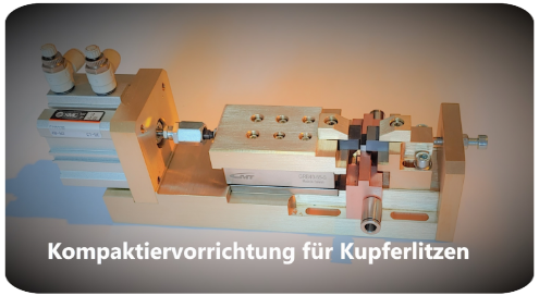 VORRICHTUNG ZUM VERDICHTEN VON KUPFERLITZEN